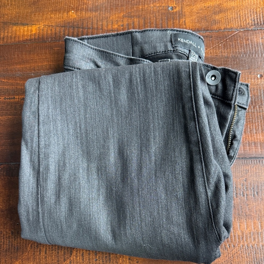 Kendall & Kylie Charcoal Skinny Jeans for Men